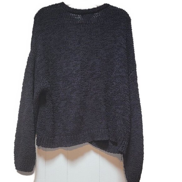 SANCTUARY Black chunky oversized button down sweater - XXL - Picture 3 of 3